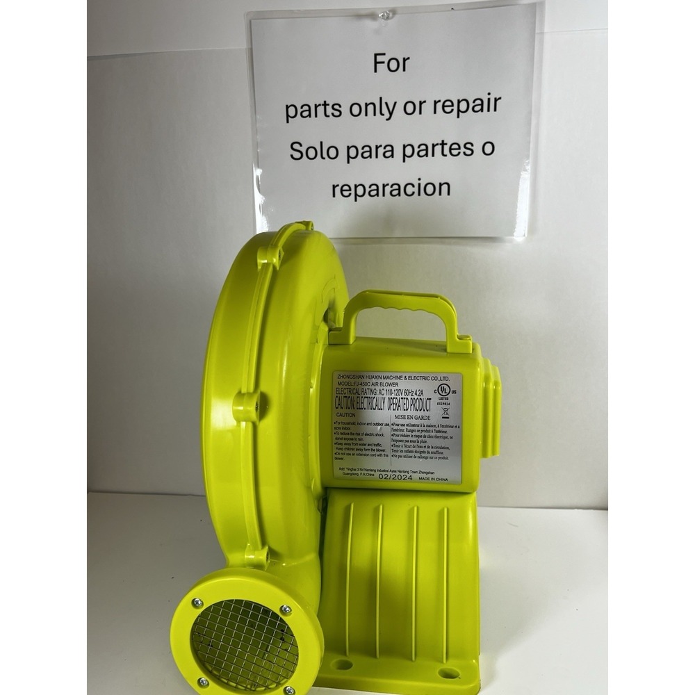 FJ‑450C‎ Air Blower for Bounce House — AC 110V — For Parts/Repair (AS‑IS) - Picture 4 of 6